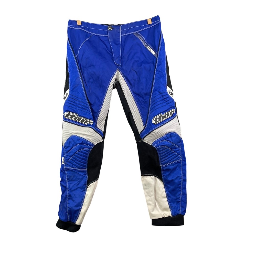 Thor Motocross Pants Mens 36 Blue Black White Racing MX Riding Gear Biker Moto